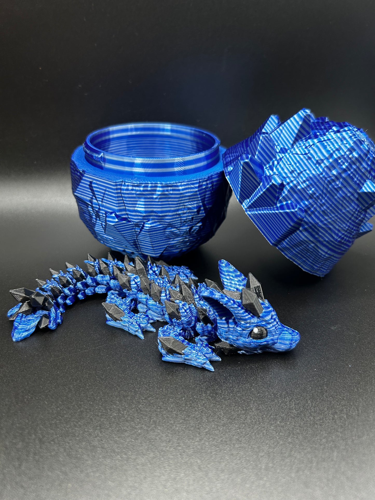Baby Wolf Dragon with Crystal Dragon Egg