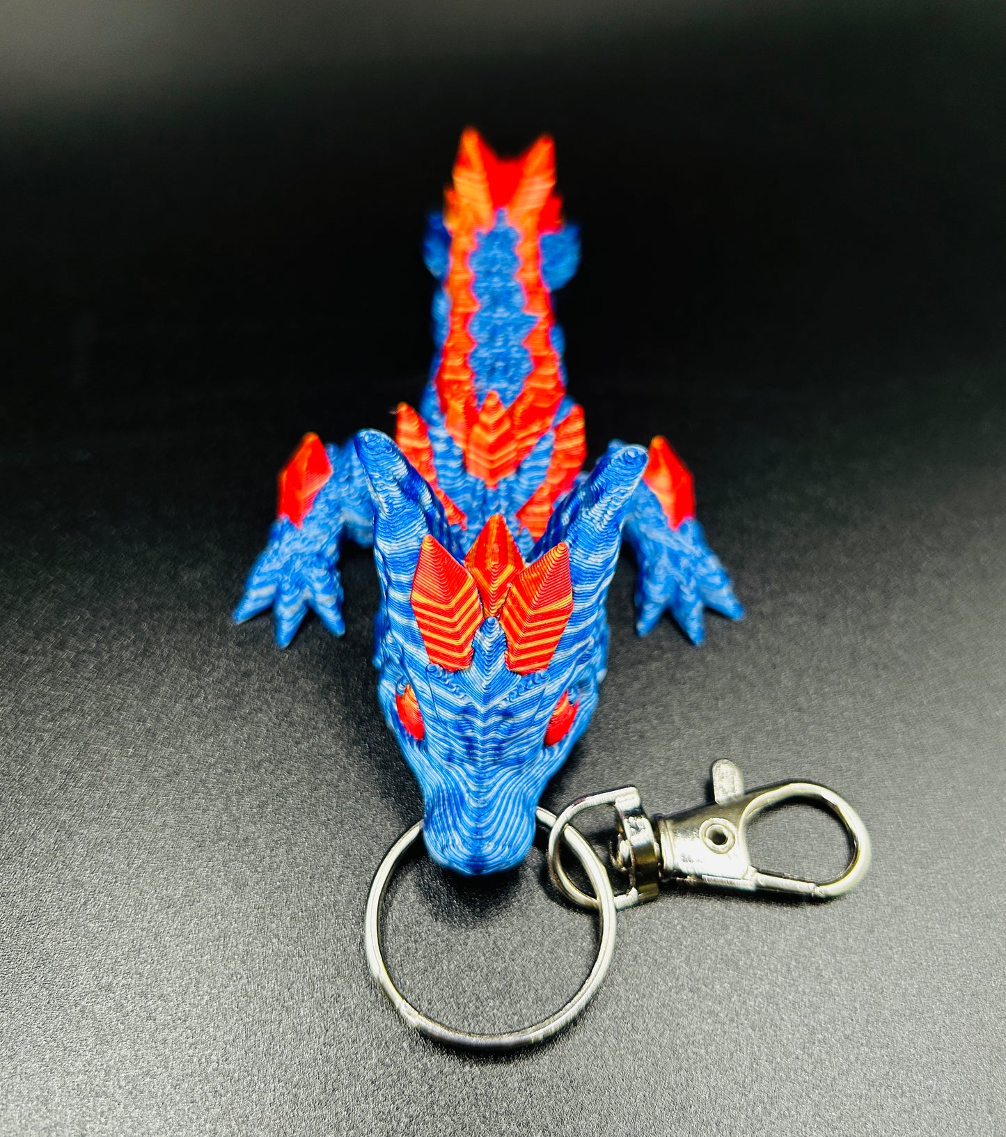 Baby Wolf Dragon Tadling Keyring