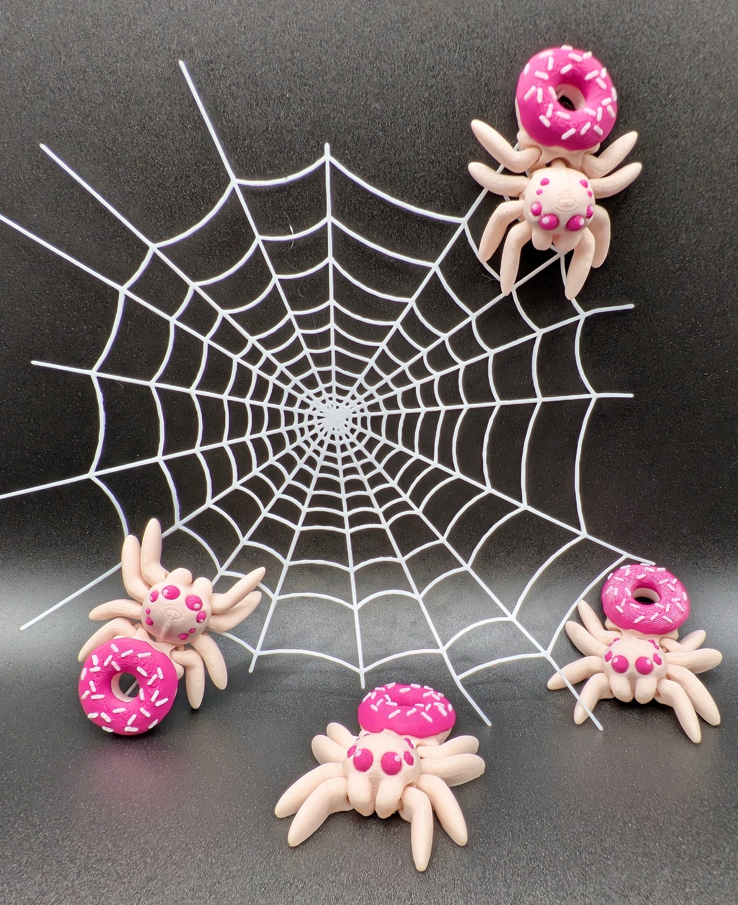 Cute Articulated Spiders 3D Printed High Quality Fidget Toy Collection