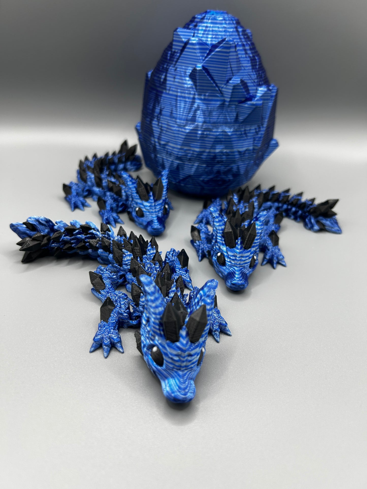 Baby Wolf Dragon with Crystal Dragon Egg