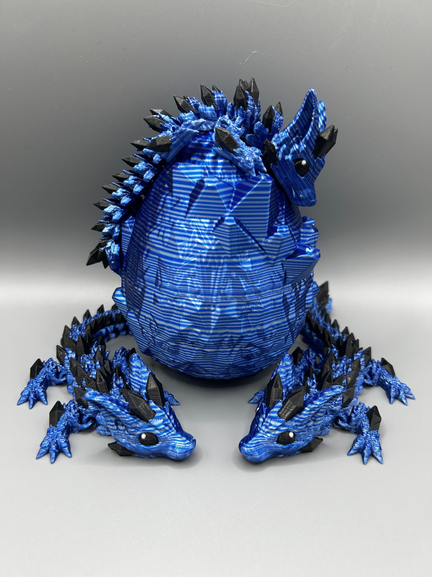 Baby Wolf Dragon with Crystal Dragon Egg