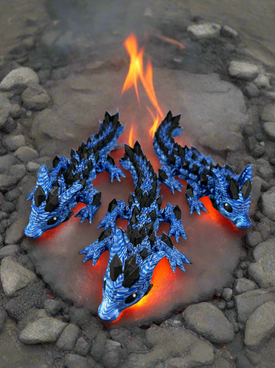 Baby Wolf Dragon with Crystal Dragon Egg