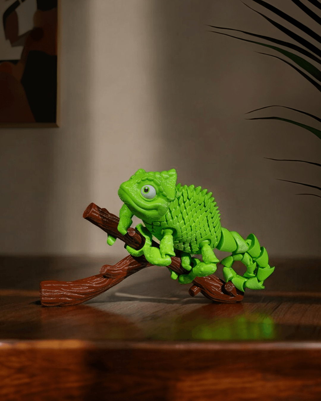 Articulated Chameleon With Branch