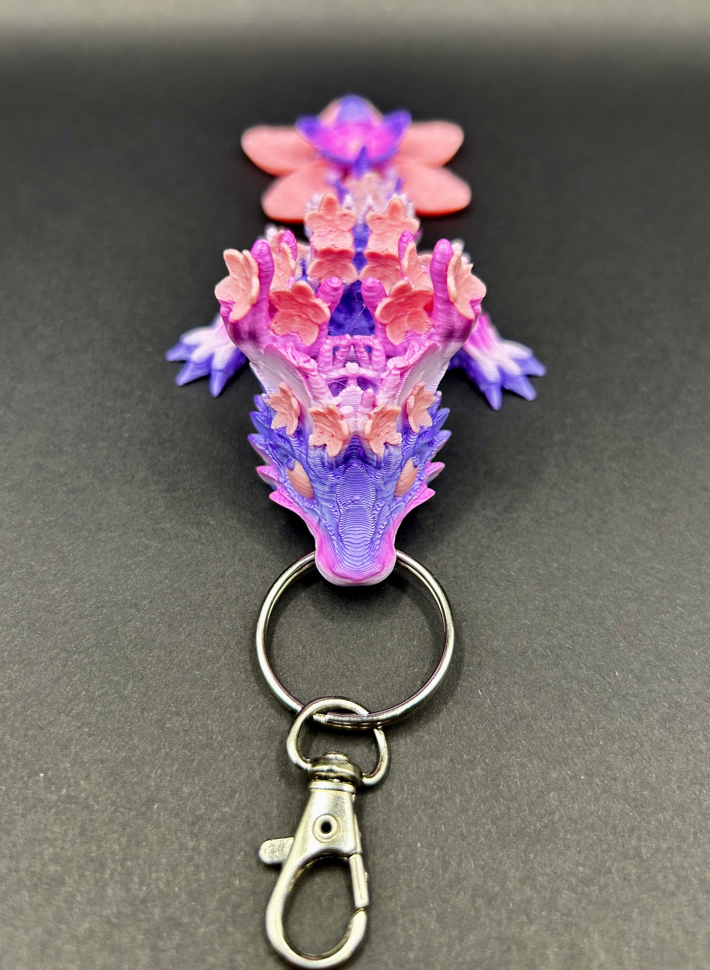 Cherry Blossom Dragon Tadling Keyring