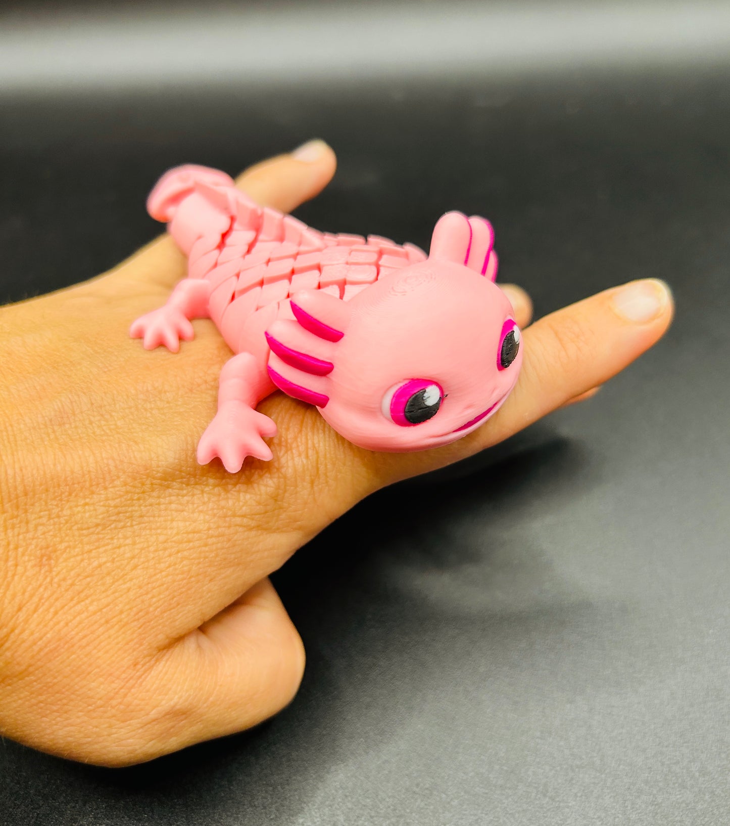 Ashley, the Axolotl Keychain & Fidget Toy