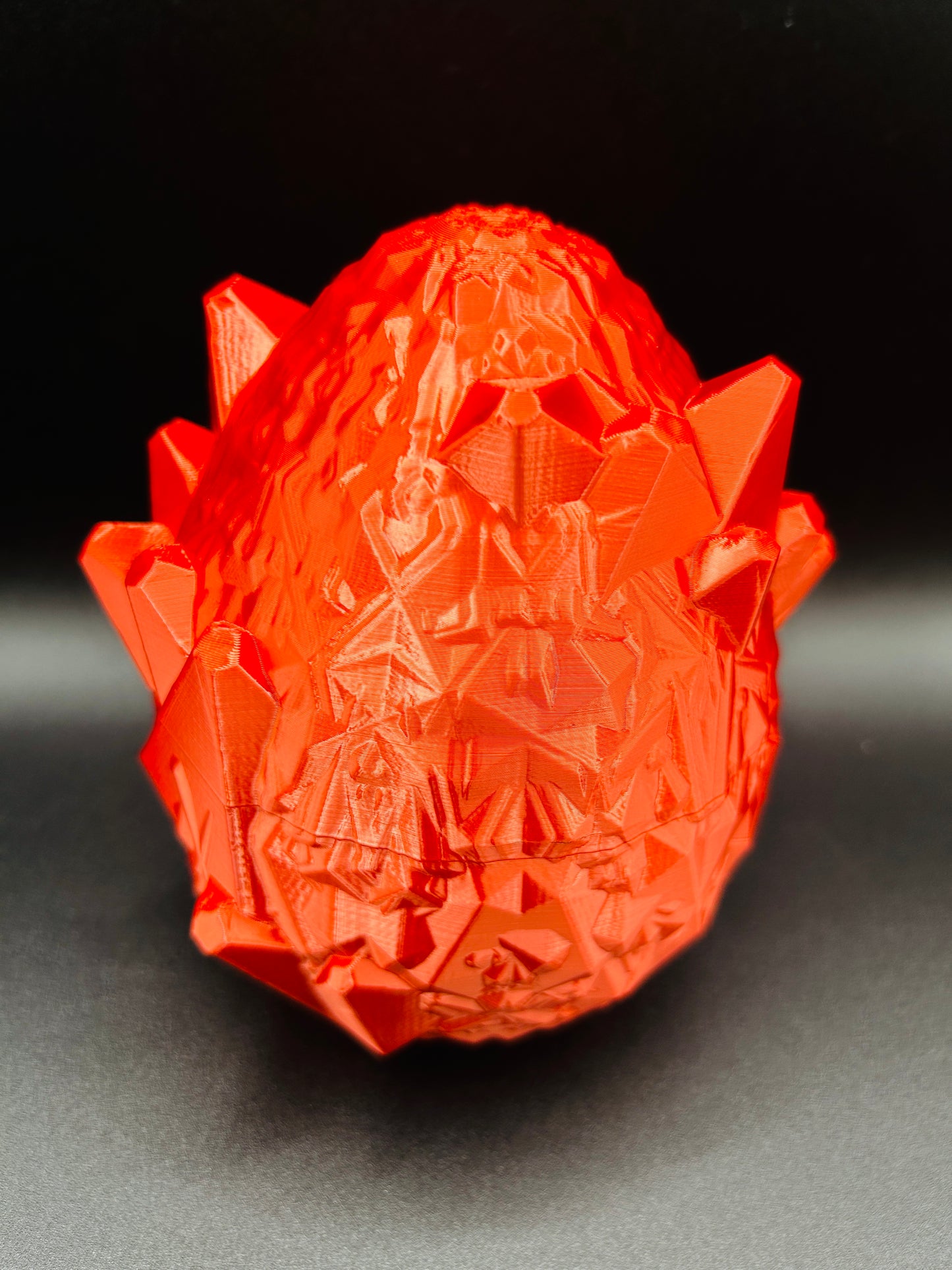 Silk Red and Gold Crystal Dragon with Crystal Dragon Egg
