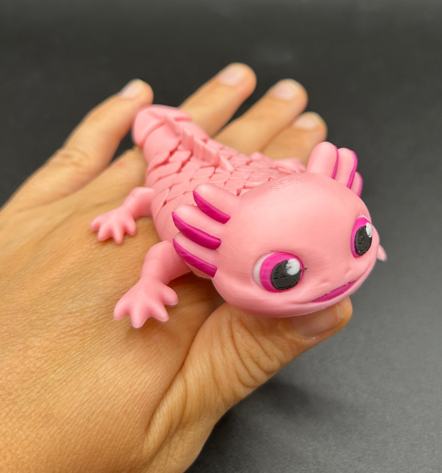 Ashley, the Axolotl Keychain & Fidget Toy