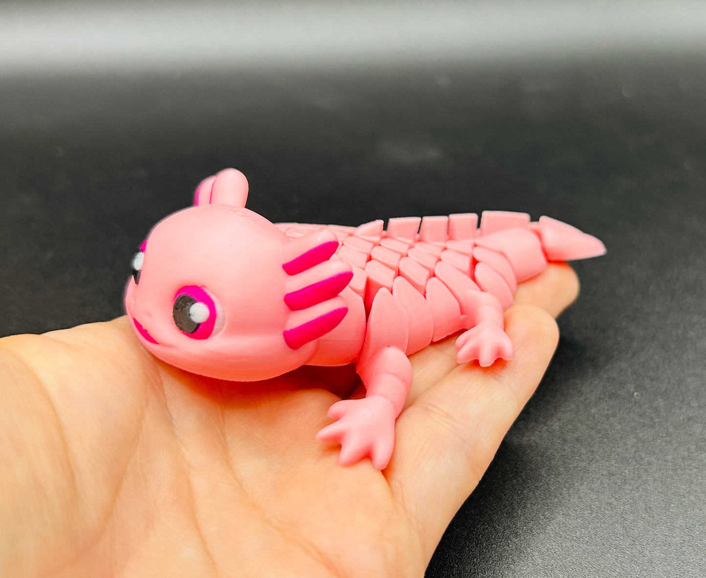 Ashley, the Axolotl Keychain & Fidget Toy