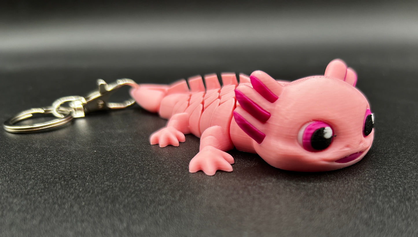 Ashley, the Axolotl Keychain & Fidget Toy