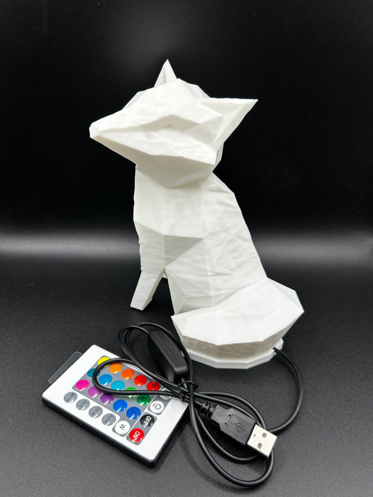 Fox Lamp with RGB Light & Controller