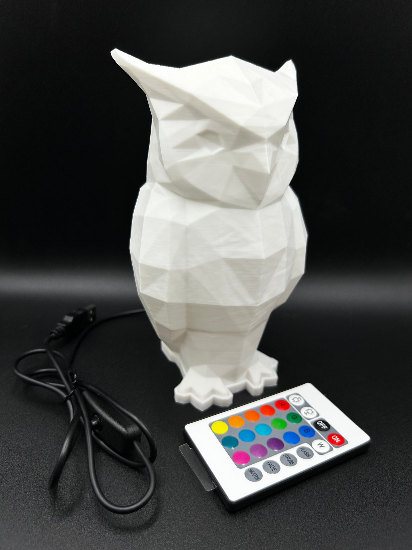 Owl Lamp with RGB Light & Controller