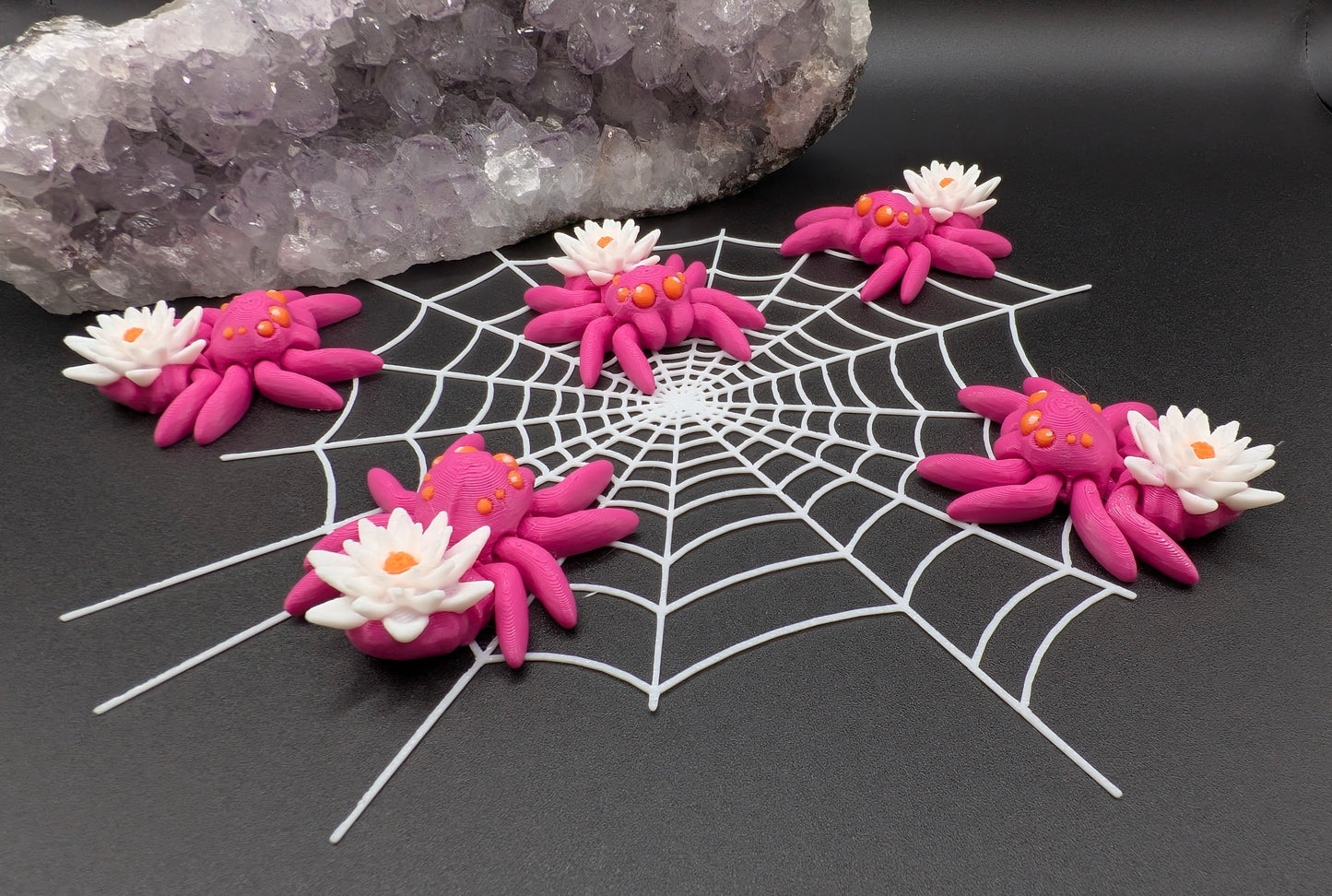 Cute Articulated Spiders 3D Printed High Quality Fidget Toy Collection