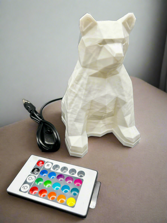 Bedside Bear Lamp with RGB Light & Controller