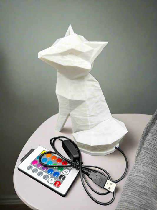 Fox Lamp with RGB Light & Controller