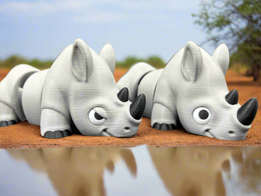 Rhino Articulated Figurine