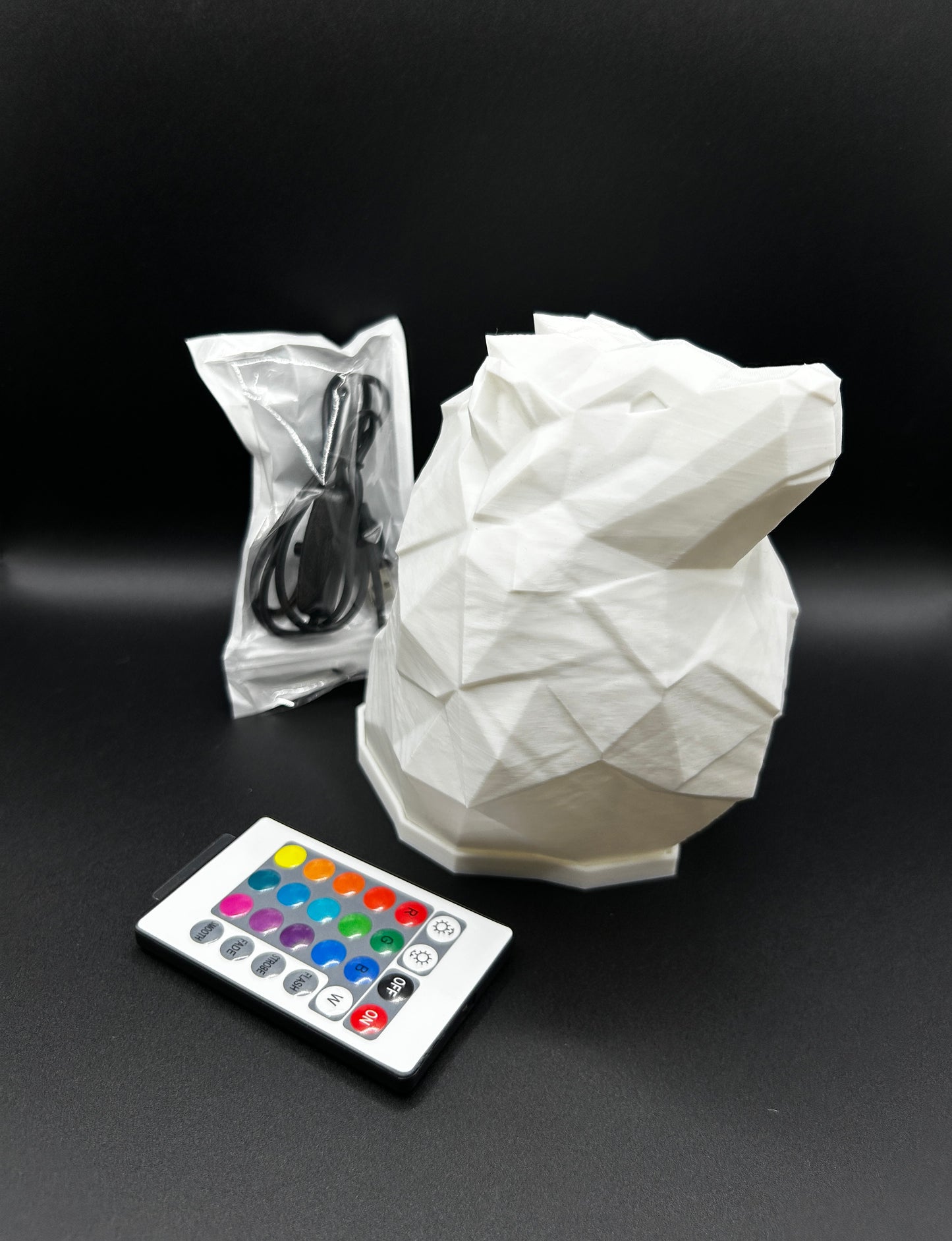 Lion Lamp with RGB Light & Controller