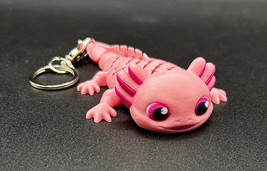Ashley, the Axolotl Keychain & Fidget Toy
